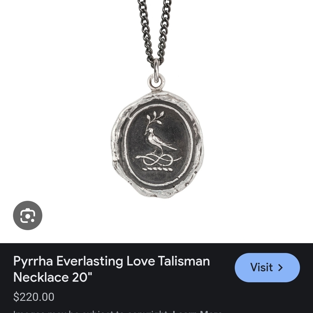 Silver Talisman Pendant Necklace